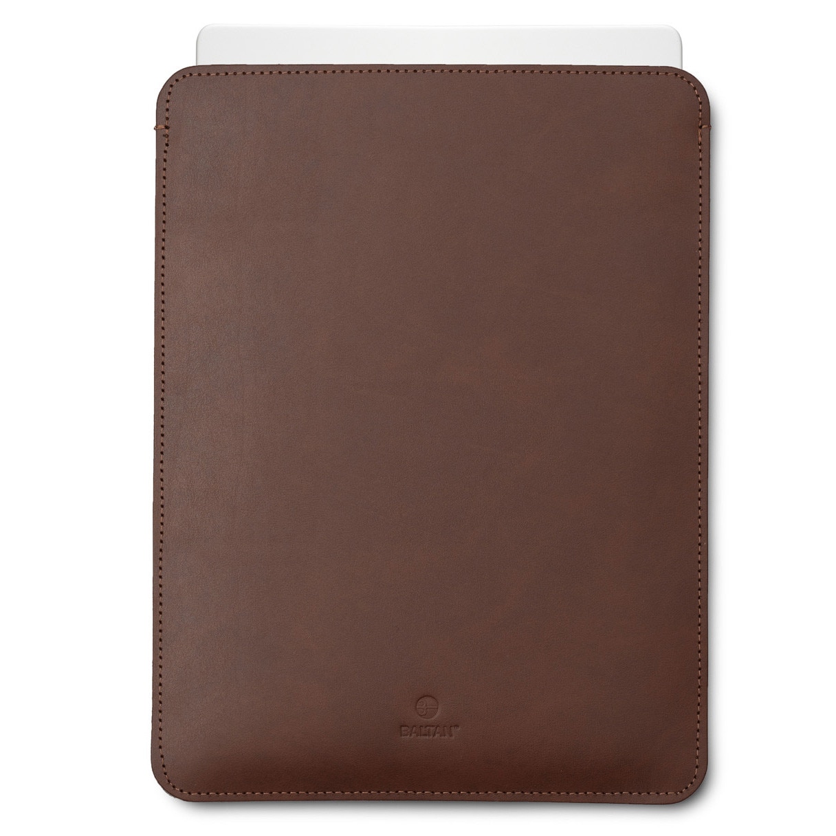 Husa pentru MacBook Air 15 M3 Baltan Sleeve 15 inch din piele naturala premium rezistenta la apa, maro inchis