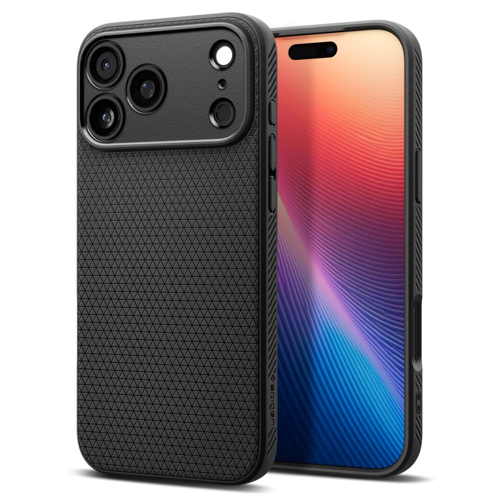 Husa pentru iPhone 17 Pro Max - Spigen Liquid Air - Matte Black