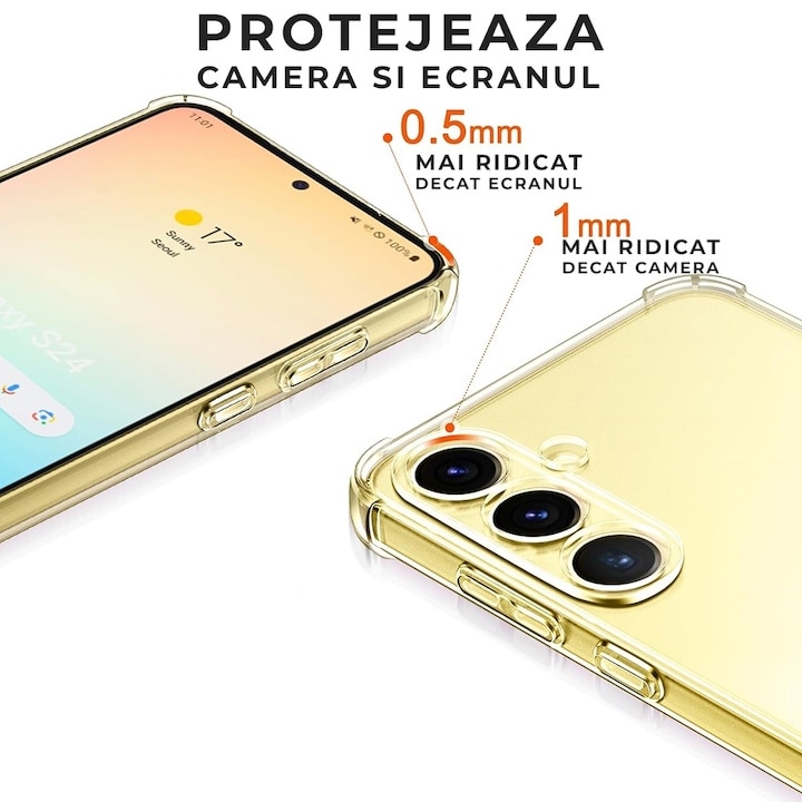 Husa pentru Samsung S26 Plus DaDen Antishock, Ultra Protection, Protectie colturi, Anti soc, Rezistenta la impact, Transparenta