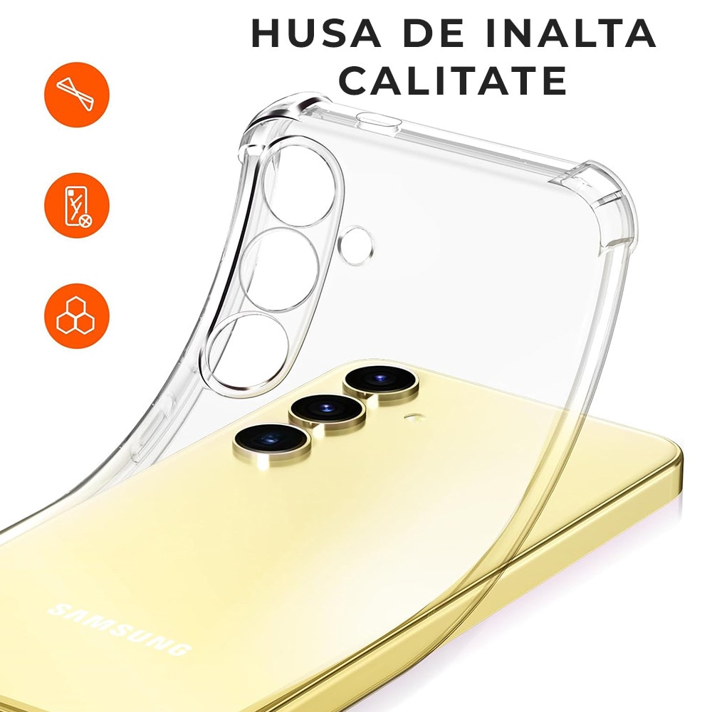 Husa pentru Samsung S26 Plus DaDen Antishock, Ultra Protection, Protectie colturi, Anti soc, Rezistenta la impact, Transparenta