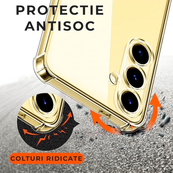 Husa pentru Samsung S26 Plus DaDen Antishock, Ultra Protection, Protectie colturi, Anti soc, Rezistenta la impact, Transparenta