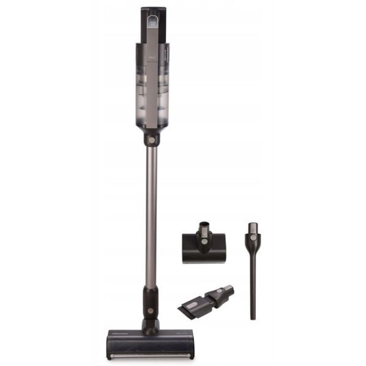 Aspirator vertical Hisense HVC646541A, 3 nivele putere, autonomie 108 minute, antracit, 0.5l