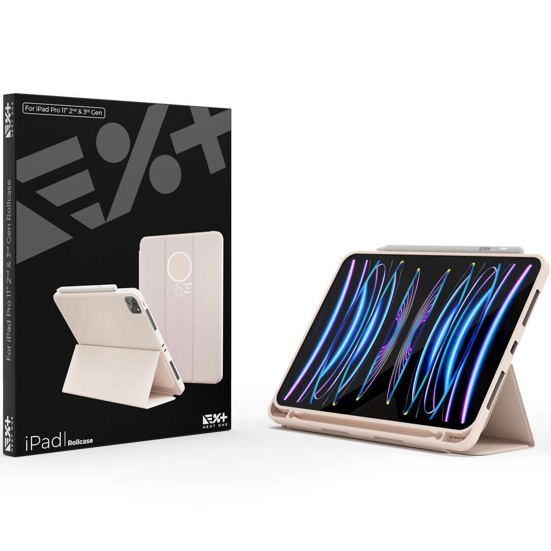 Husa de protectie Next One Rollcase pentru iPad 11inch, Ballet Pink