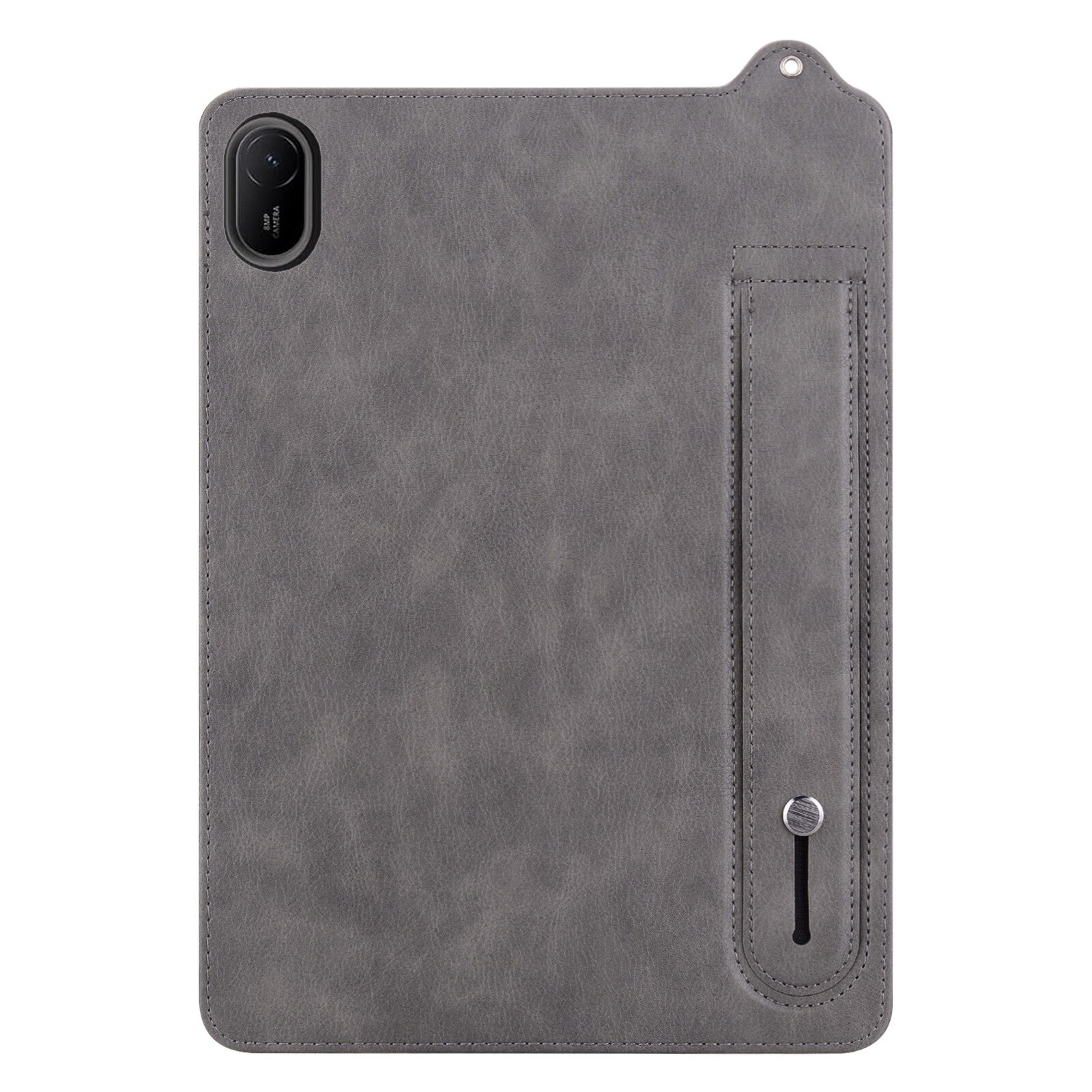 Husa tableta pentru Huawei MatePad SE 11 2024, piele TPU, spate cu curea de mana, gri