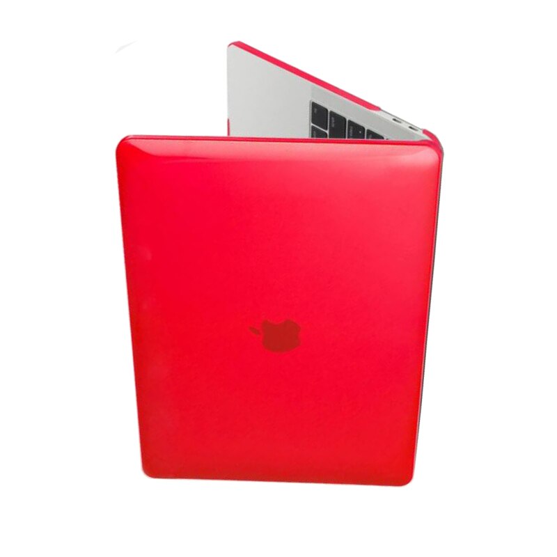 Carcasa de protectie, Compatibila cu Macbook Air 13" Touchbar, Ultra-Slim, Rosu Cristal