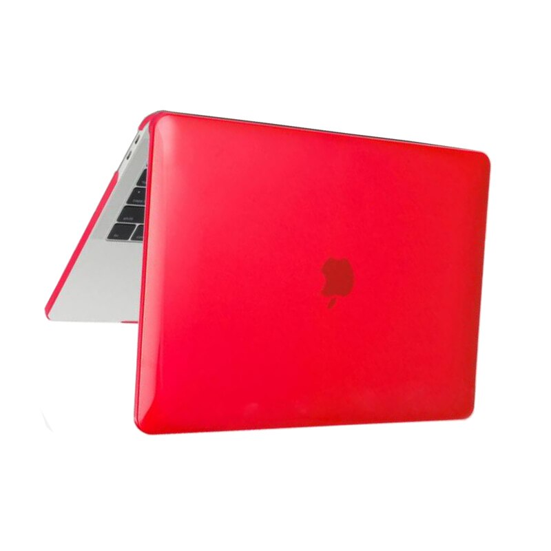 Carcasa de protectie, Compatibila cu Macbook Air 13" Touchbar, Ultra-Slim, Rosu Cristal