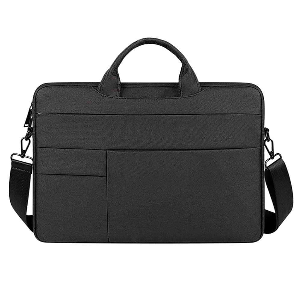 Geanta laptop AMRINUGL, 15.6 inch, impermeabila, cu multiple compartimente, neagra