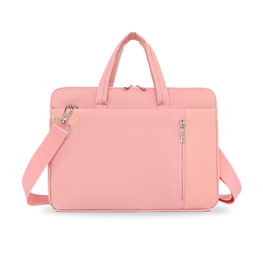 Geanta laptop AMRINUGL, 13.3-14 inch, waterproof, roz, 36x26x2.5cm