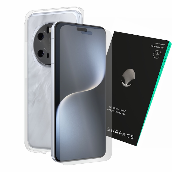 Folie protectie, compatibil cu Honor Magic 7 Pro, acoperire ecran, spate cu laterale si camera, Alien Surface