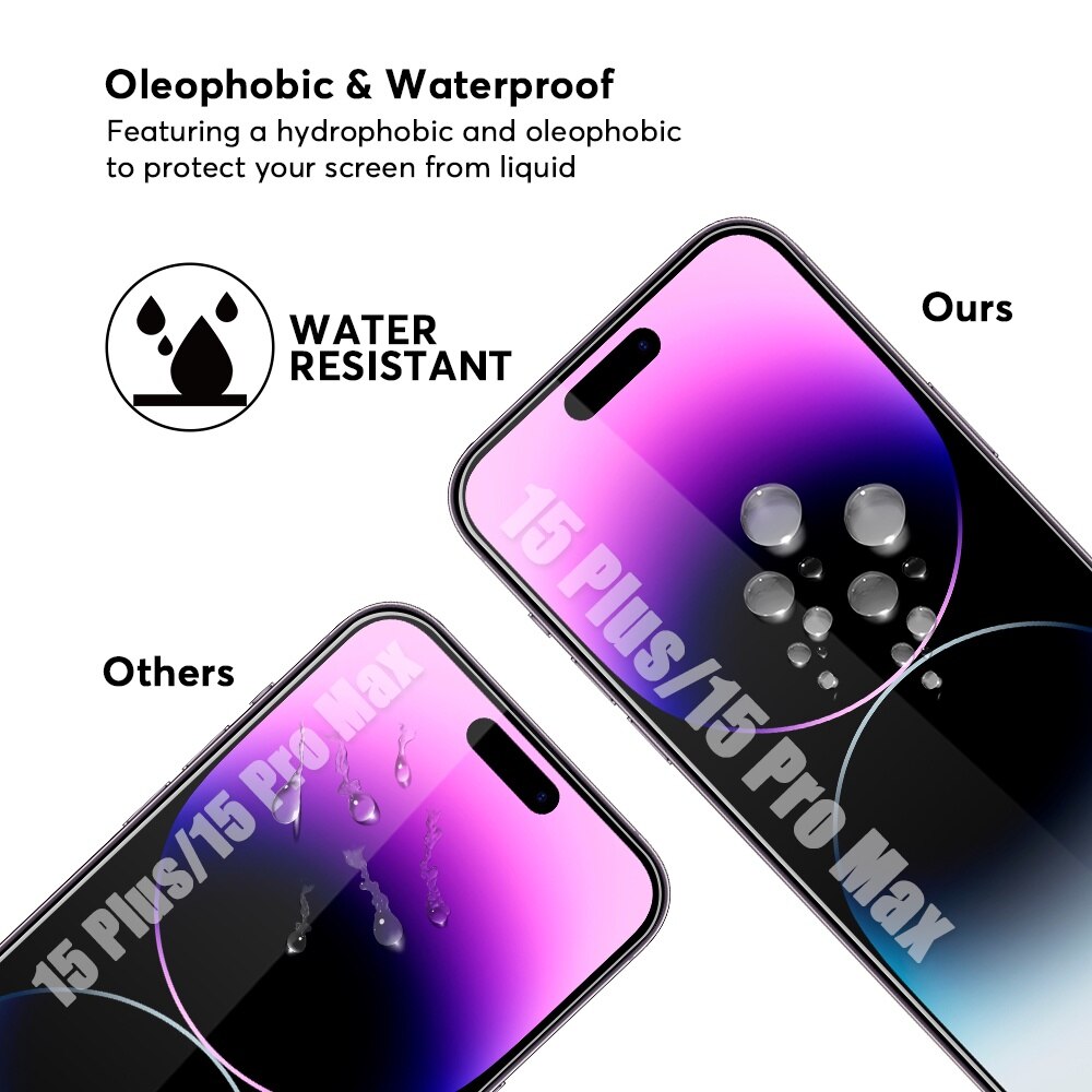 Folie sticla securizata pentru Iphone 15 Plus, 15 Pro Max, 16 Plus, Duritate 9H, JASFPTIP15PLUSMAX