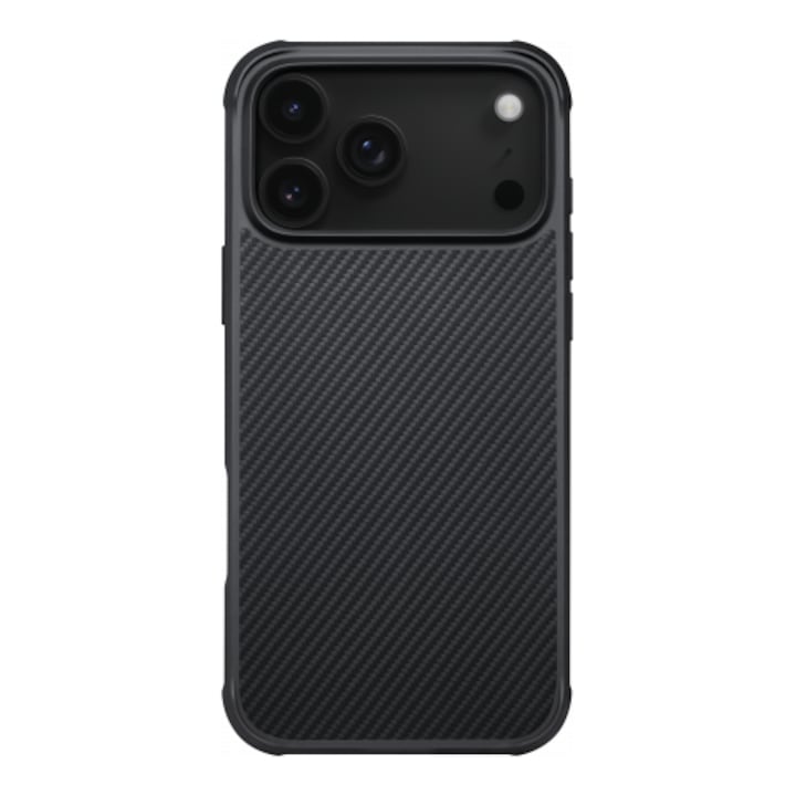 Husa de protectie Pitaka Aramida ProGuard Magsafe pentru iPhone 17 Pro Max, Negru / Gri