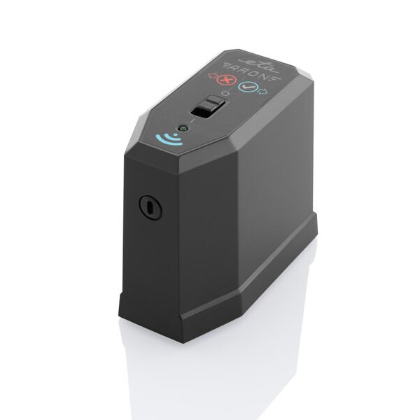 Robot aspirator cu mop ETA Aron 2512 90000, Wi-Fi, baterie Li-Ion 14.4 V, 300 ml, autoincarcare, navigare giroscopica, negru