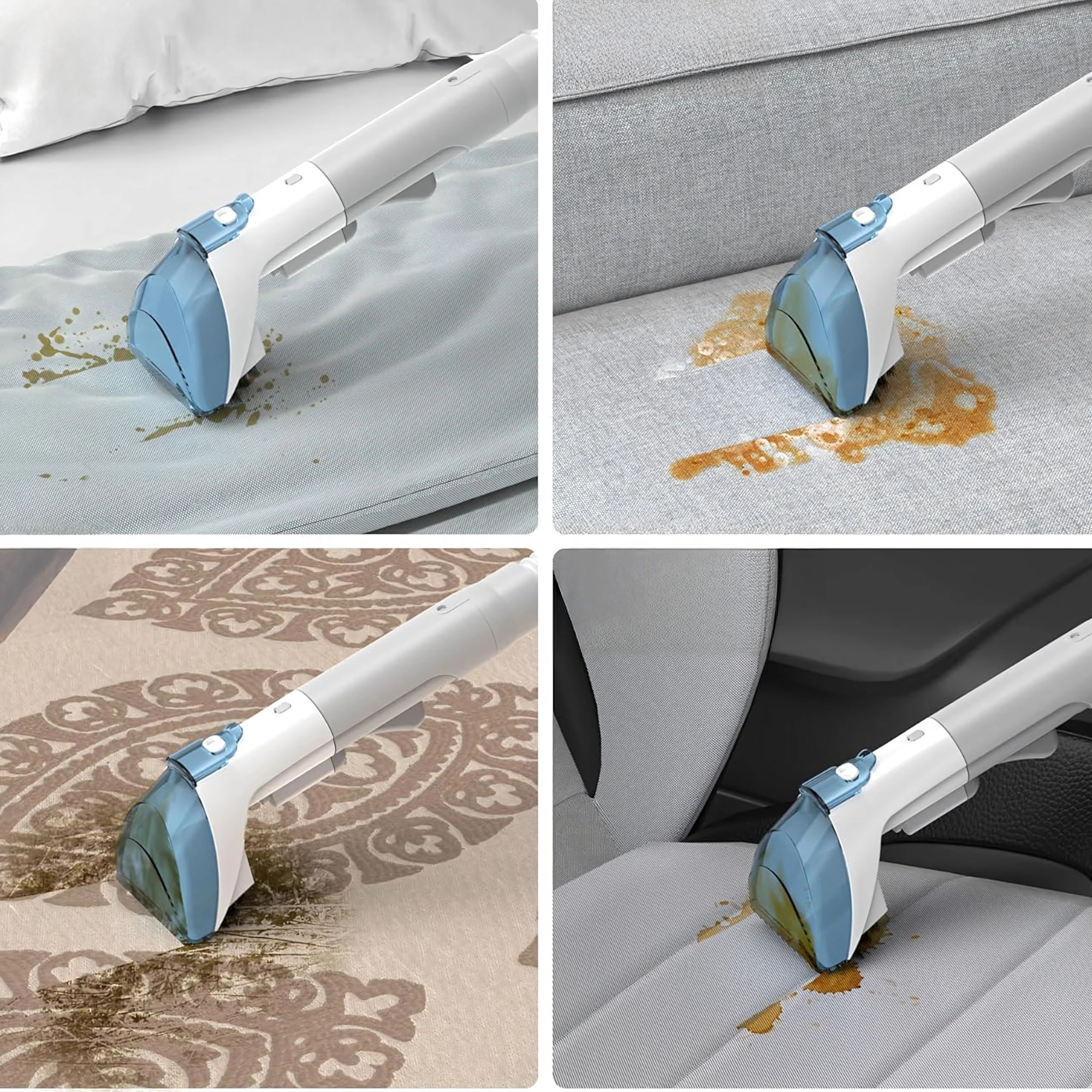 Aspirator portabil pentru covoare si tapiterie 450W VarioShop®, putere de aspirare 11 kPa, rezervor dublu, perii universale, ideal pentru curatarea casei si a masinii