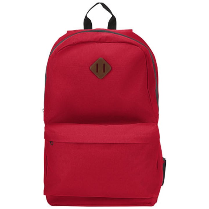 Rucsac laptop 15 inch, Everestus, 20IAN199, Poliester 600D, Rosu, saculet si eticheta bagaj incluse