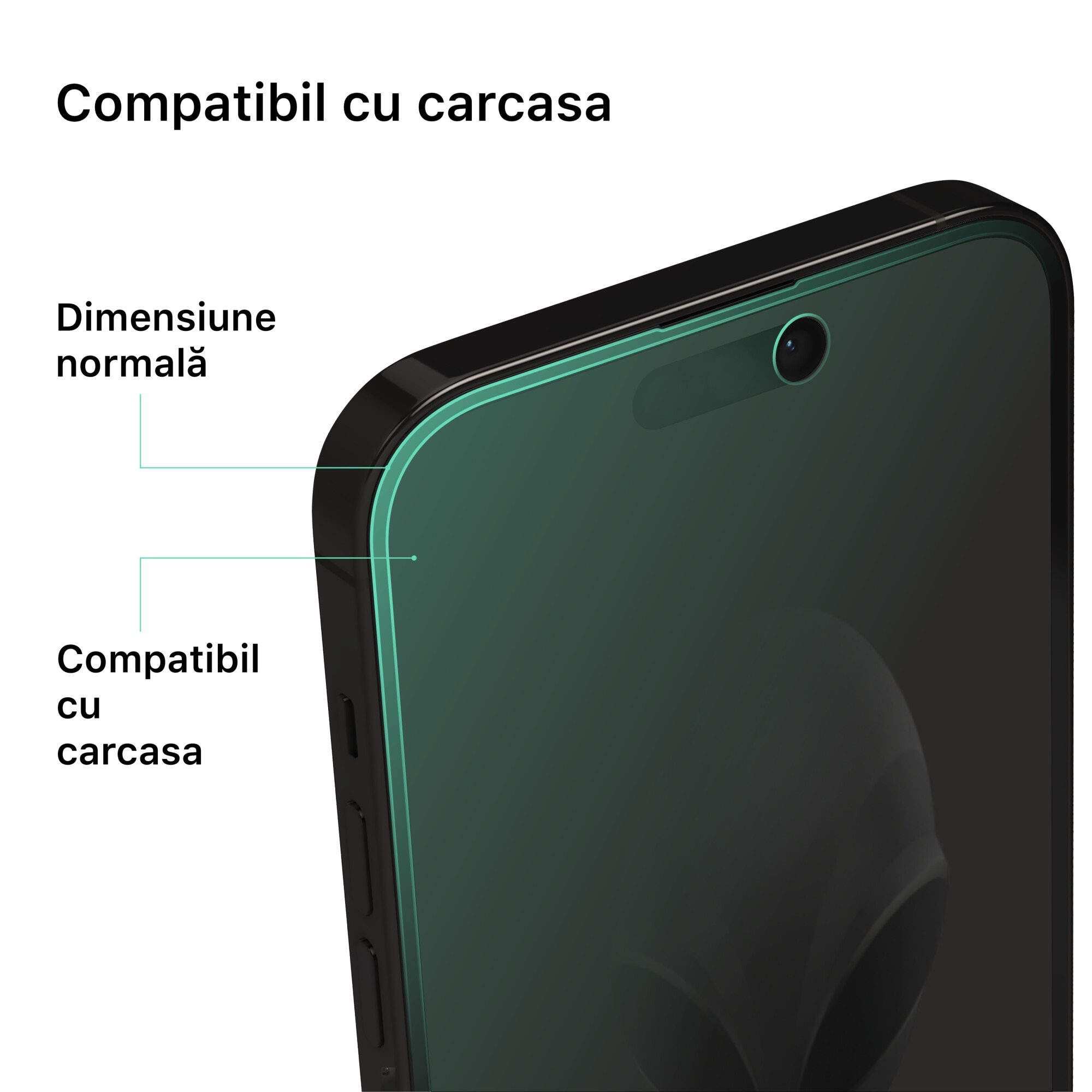 Folie protectie pentru Apple iPhone 17, acoperire ecran compatibil cu husa, Alien Surface
