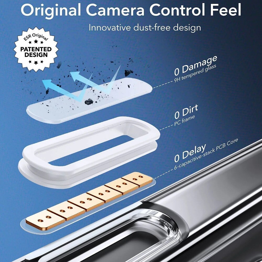 Husa premium pentru iPhone 16 Pro Max compatibila MagSafe ESR - Classic Hybrid HaloLock - Transparent