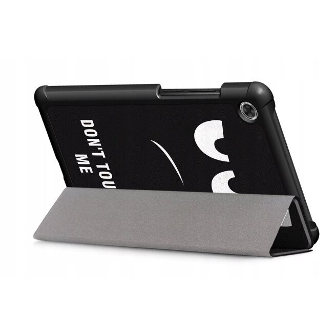 Husa Lenovo Tab M7, Piele ecologica\Policarbonat, Negru\Alb