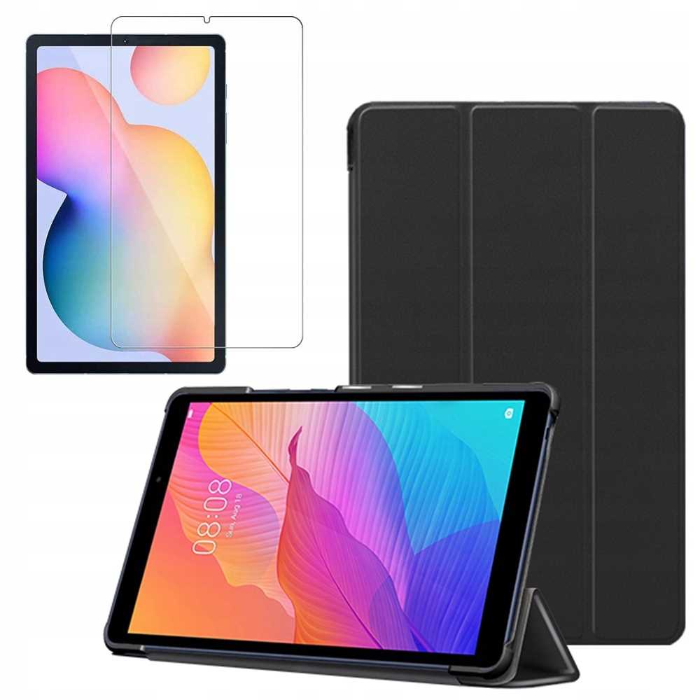 Set husa compatibila Huawei Matepad T10 / T10S, Folie de protectie, 10.1", Negru