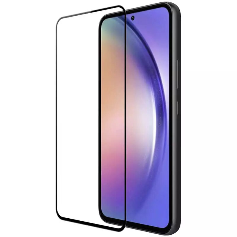Folie de sticla, Compatibila cu Samsung Galaxy A54, Rezistenta la socuri, Negru