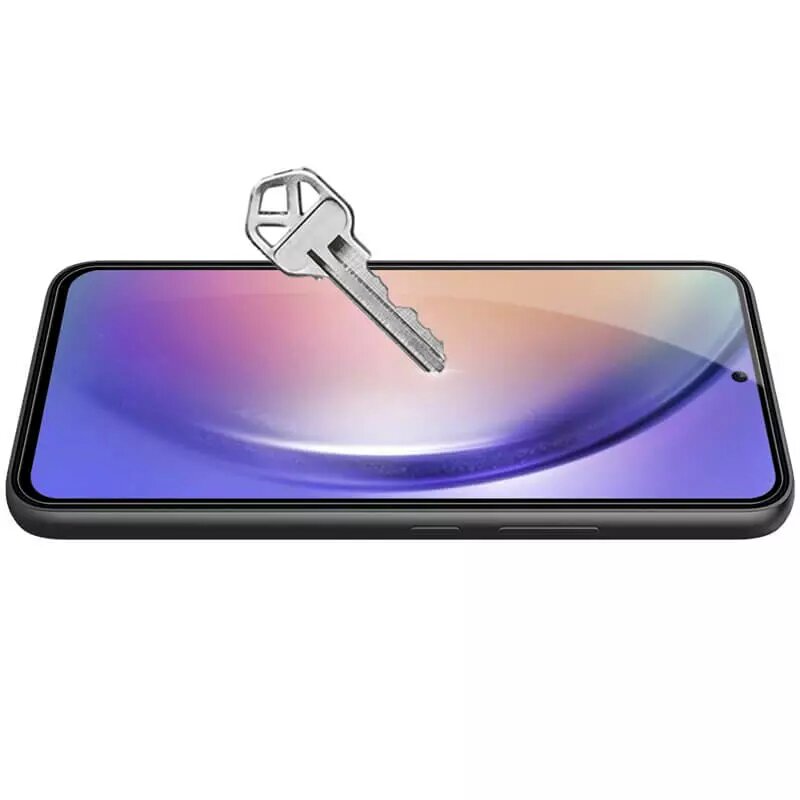 Folie de sticla, Compatibila cu Samsung Galaxy A54, Rezistenta la socuri, Negru