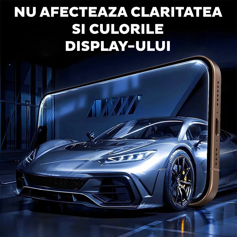 Pachet 2 buc Folie Sticla pentru Apple iPhone 14 Pro Daden TitanGlass, Full Cover, Kit de instalare usoara si rapida cu dispozitiv de potrivire automata, Protectie Profesionala, Ultra Rezistenta, Transparenta
