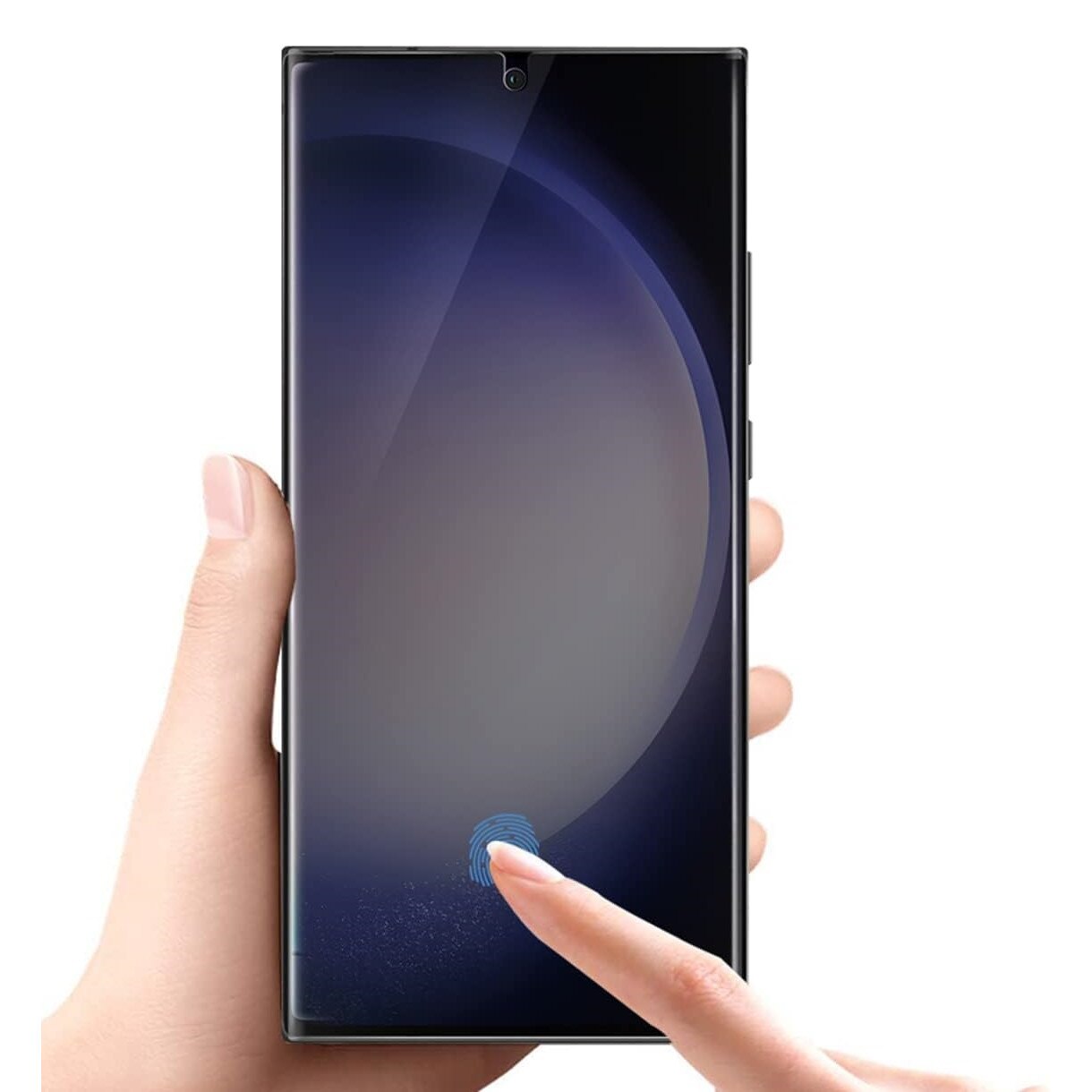 Folie de protectie ecran Privacy Hydrogel din silicon, TPU, compatibila cu Samsung Galaxy S23 Ultra, Perfect fit, acopera tot ecranul, ISAG