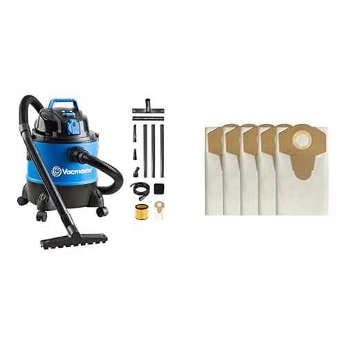Aspirator Umed-Uscat Vacmaster Vq1220Pfc Aspirator Industrial Multifunctional Pentru Casa, Garaj, Masina, Inclusiv Filtru Cu Cartus, Sac De Filtru Din Fleece 1250W 20L