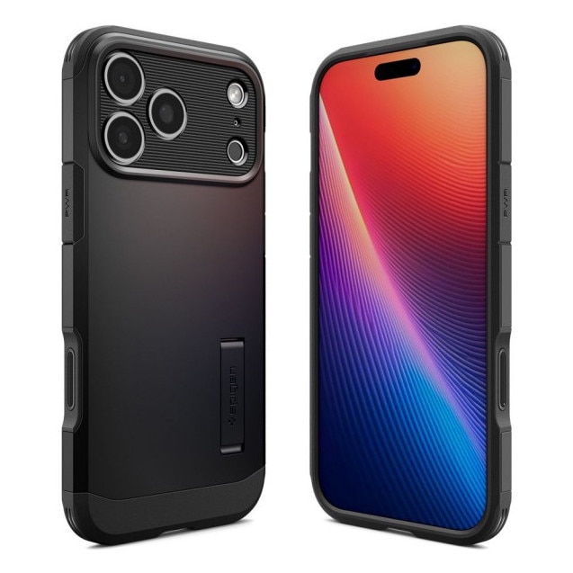 Husa Spigen Tough Armor MagSafe Pentru iPhone 17 Pro Max, Rezistenta La Socuri, Protectie Military, Negru
