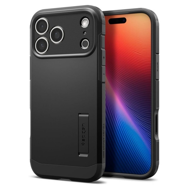 Husa Spigen Tough Armor MagSafe Pentru iPhone 17 Pro Max, Rezistenta La Socuri, Protectie Military, Negru