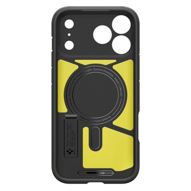 Husa Spigen Tough Armor MagSafe Pentru iPhone 17 Pro Max, Rezistenta La Socuri, Protectie Military, Negru