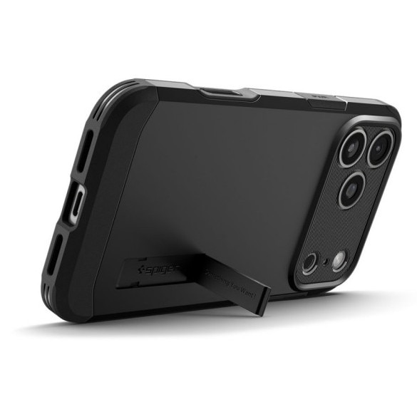 Husa Spigen Tough Armor MagSafe Pentru iPhone 17 Pro Max, Rezistenta La Socuri, Protectie Military, Negru