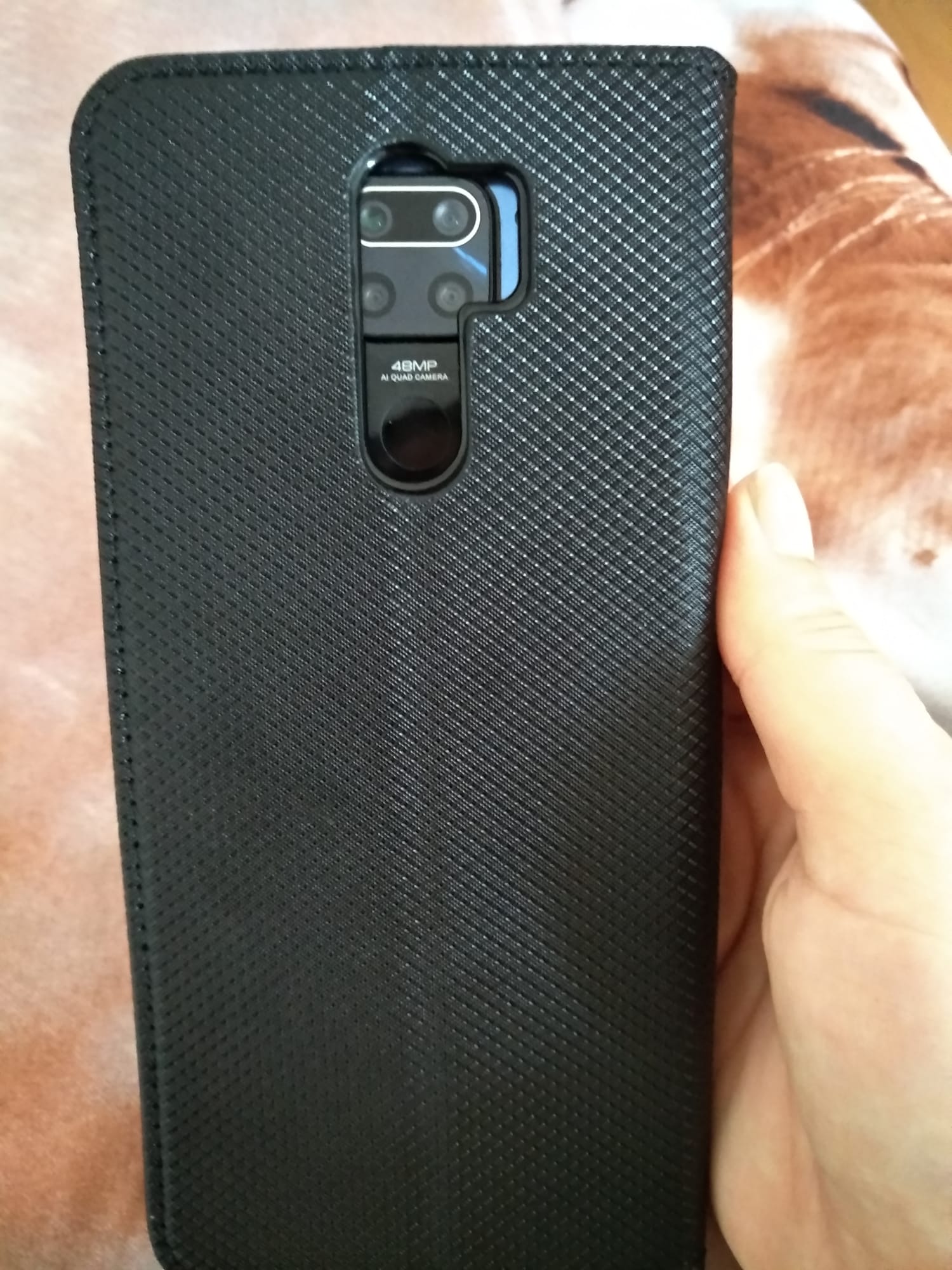 Husa Xiaomi Redmi 9 Flip Case Book Black