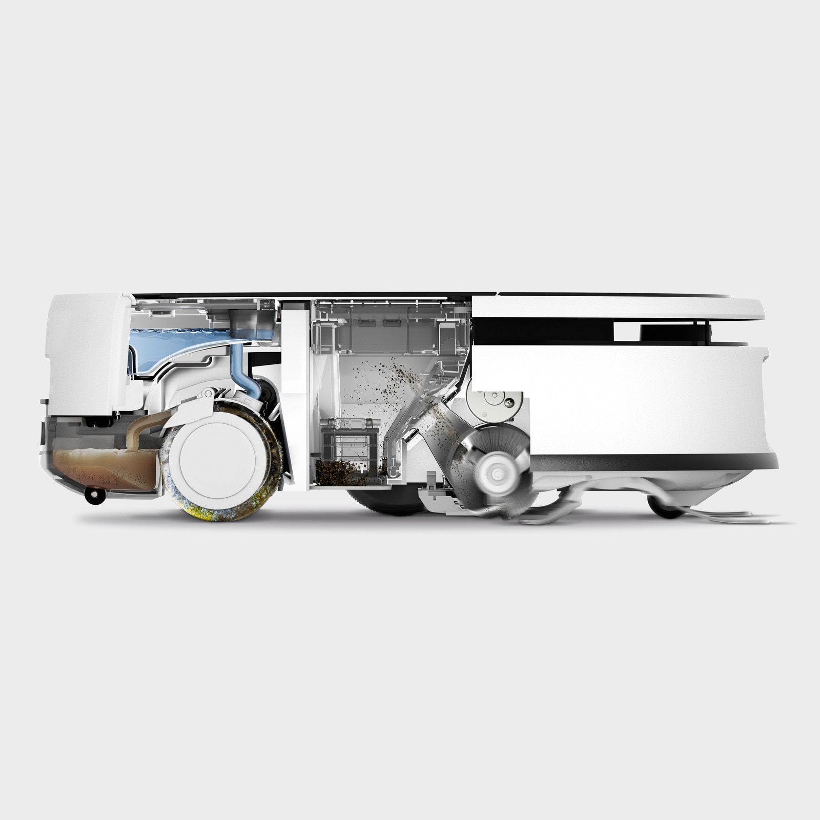 Aspirator robot, Karcher, 10.000 Pa, alb/negru, 3 l