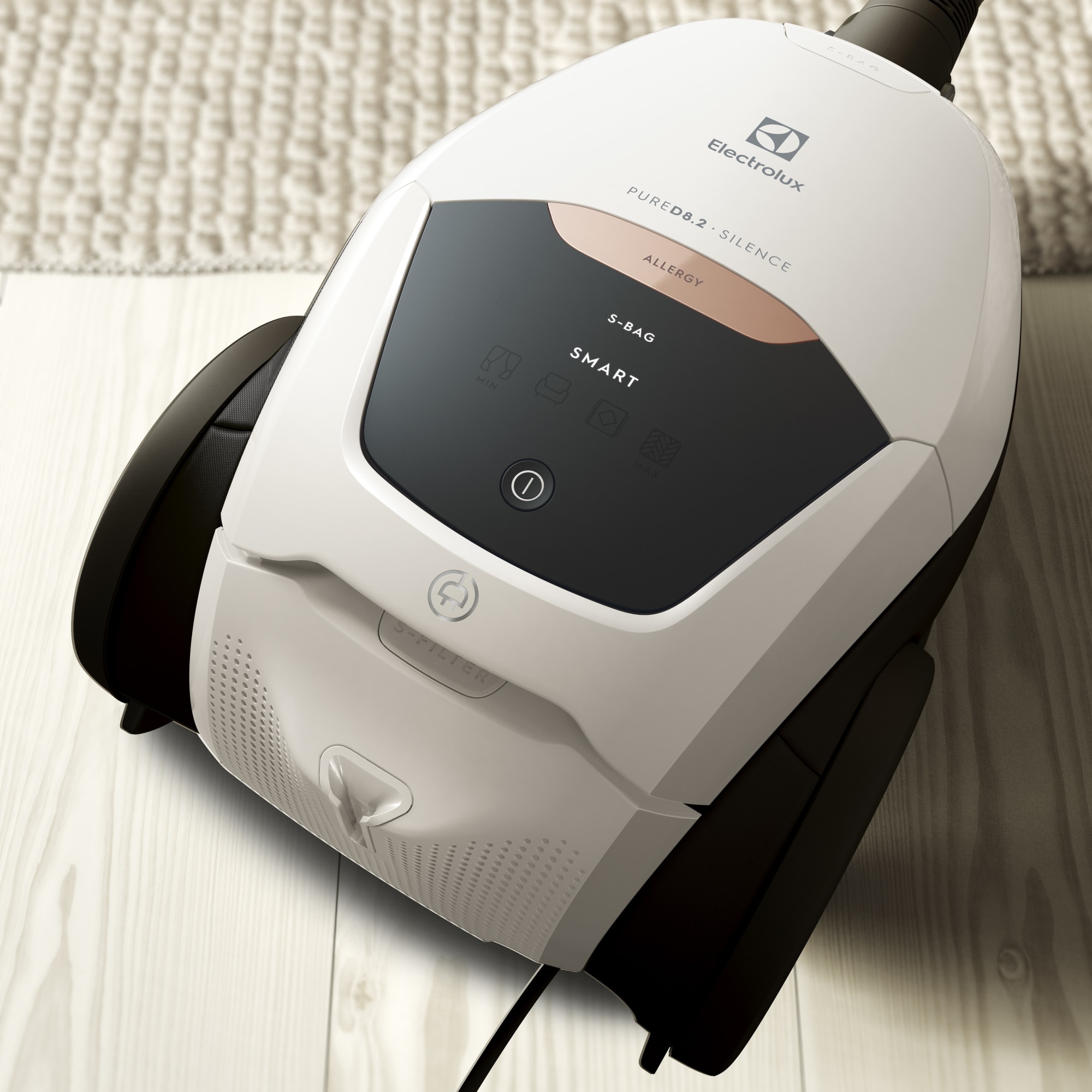 Aspirator cu sac Electrolux PD82-ALRG, Pure D8.2, 500W, sac 3.5L, nivel zgomot 57dB, filtru HEPA, alb