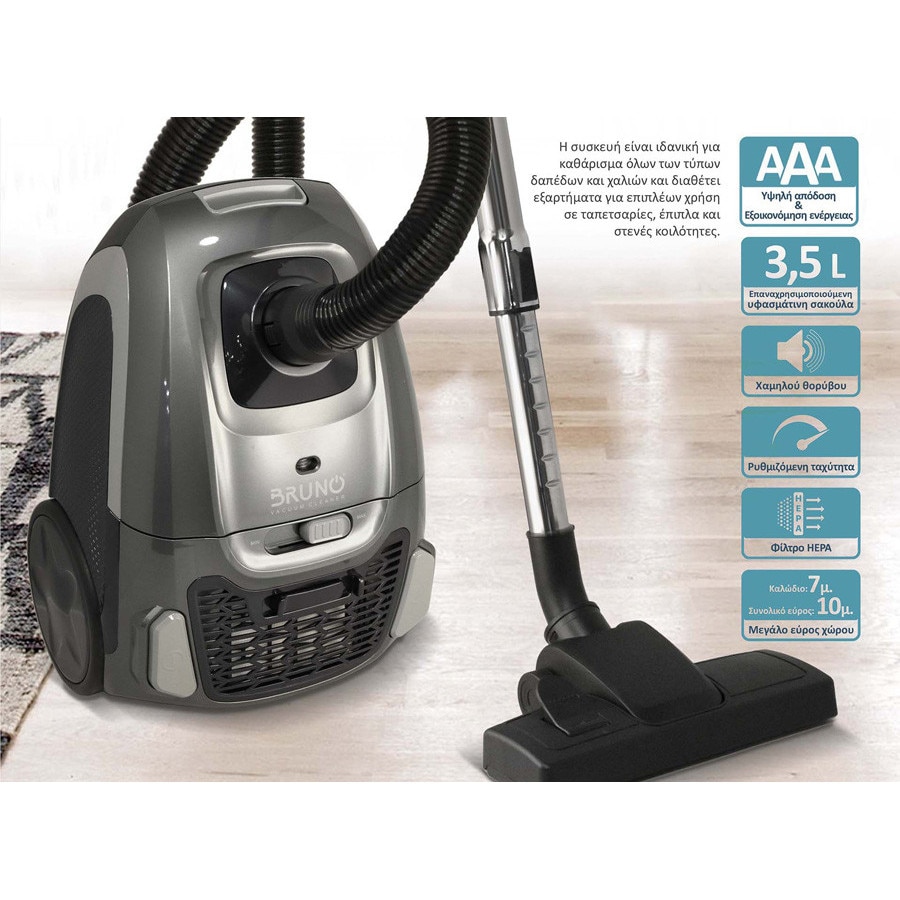 Aspirator Bruno BRN-0136, 800W, 3.5lt, negru