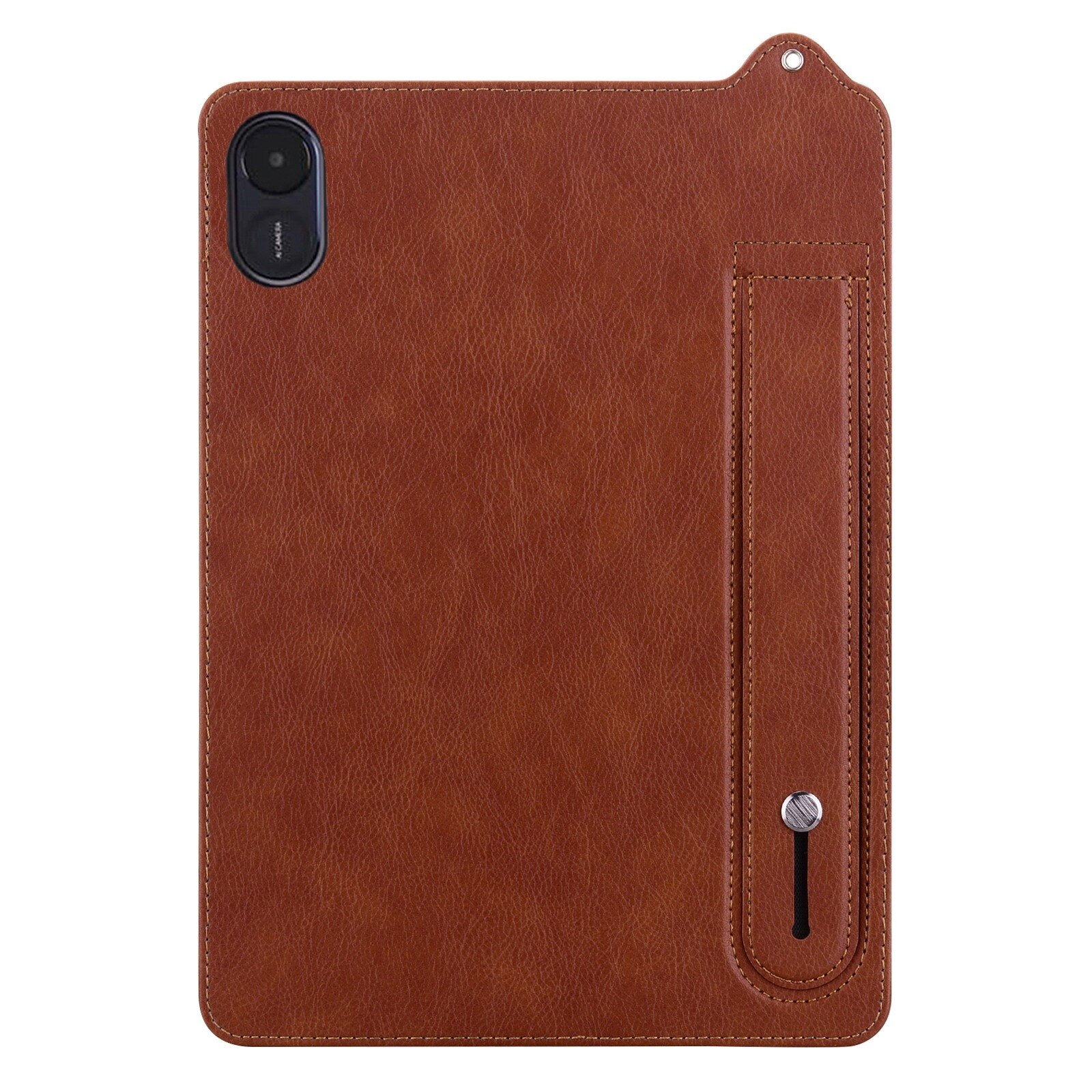 Husa tableta pentru Honor Pad X8a 11 2024, piele TPU, spate din piele cu curea de mana, maro