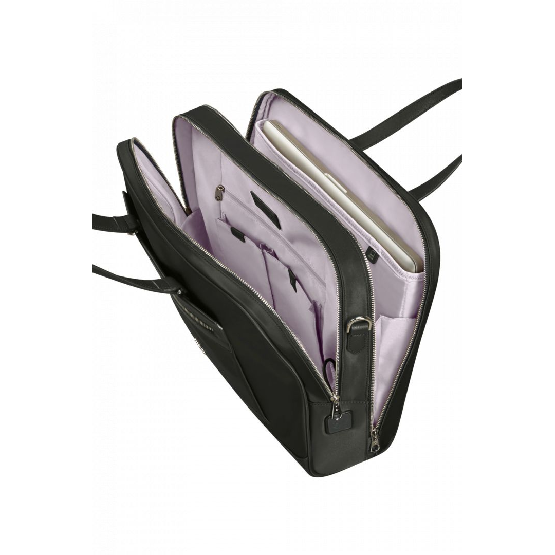 Geanta de afaceri Samsonite Zalia 2.0 pentru femei, 15,6 inchi, neagra (129430-1041)
