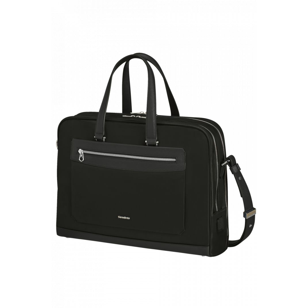 Geanta de afaceri Samsonite Zalia 2.0 pentru femei, 15,6 inchi, neagra (129430-1041)