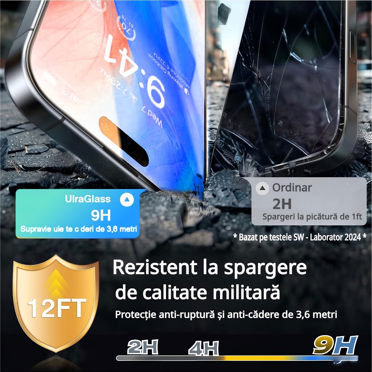 Set 2 Folii Protectie compatibile cu Samsung Galaxy S24, 0.18mm, Sticla Temperata 9H+, Protectie Militara, Aplicare Fara Bule