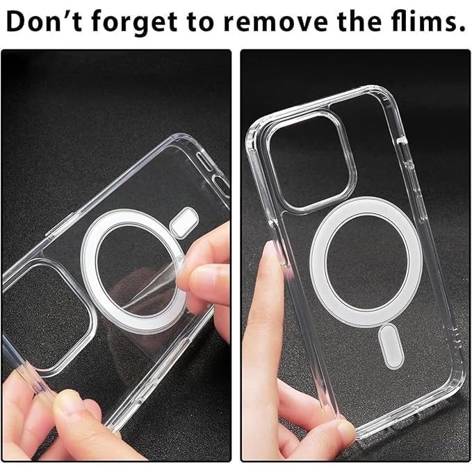 Husa de Protectie MagSafe, Compatibila cu Apple iPhone 17 Pro, Aurov®, TPU AntiShock, Transparenta