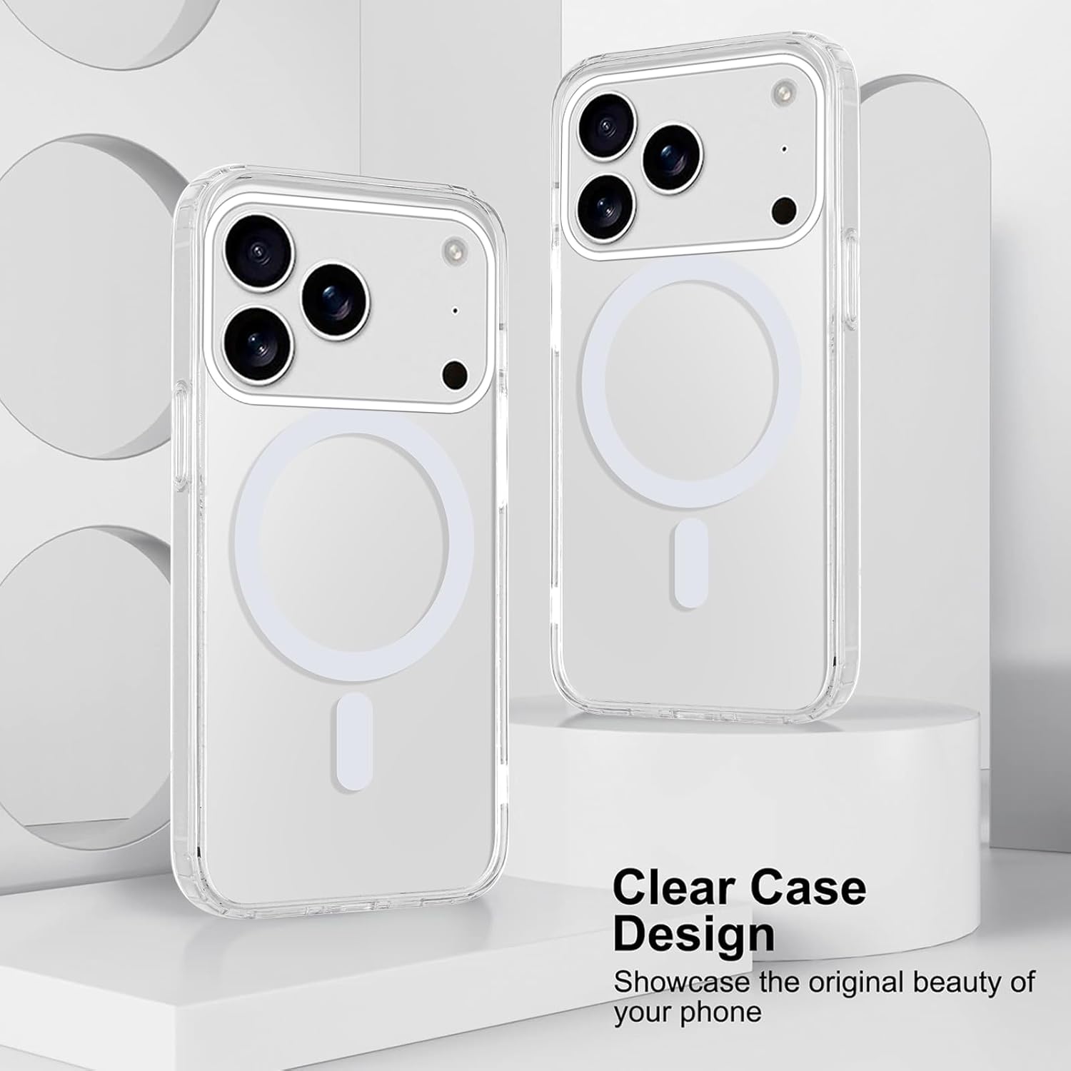 Husa de Protectie MagSafe, Compatibila cu Apple iPhone 17 Pro, Aurov®, TPU AntiShock, Transparenta