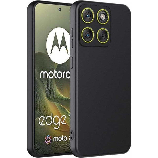 Husa Upzz® Ultra Slim New Compatibila Cu Motorola Edge 70, Silicon Soft Slim Anti Amprente, Protectie La Camera, Negru