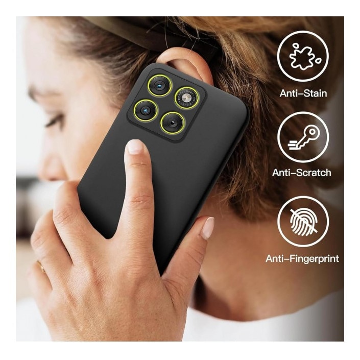 Husa Upzz® Ultra Slim New Compatibila Cu Motorola Edge 70, Silicon Soft Slim Anti Amprente, Protectie La Camera, Negru