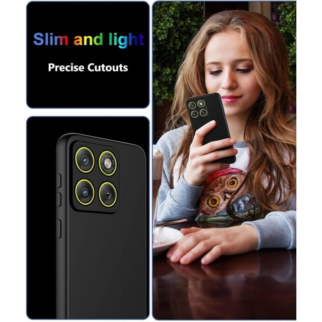 Husa Upzz® Ultra Slim New Compatibila Cu Motorola Edge 70, Silicon Soft Slim Anti Amprente, Protectie La Camera, Negru