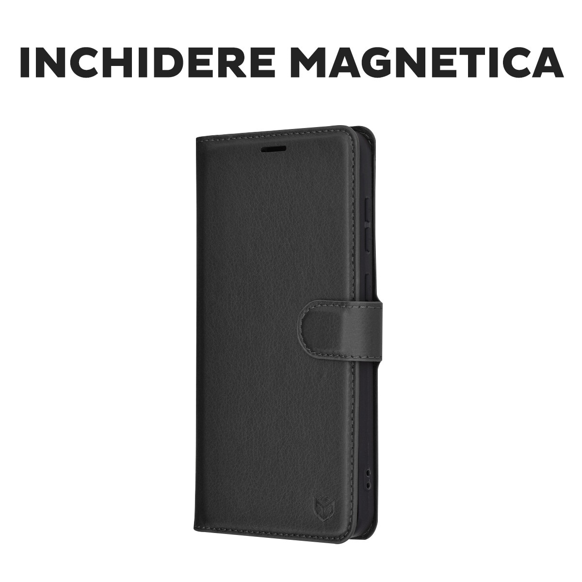 Husa pentru Xiaomi Redmi 15C 4G / Redmi 15C 5G Tip Carte DaDen®, Leather Folio, Functie de Stand, Calitate Premium, Antisoc, Protectie Sporita, Negru