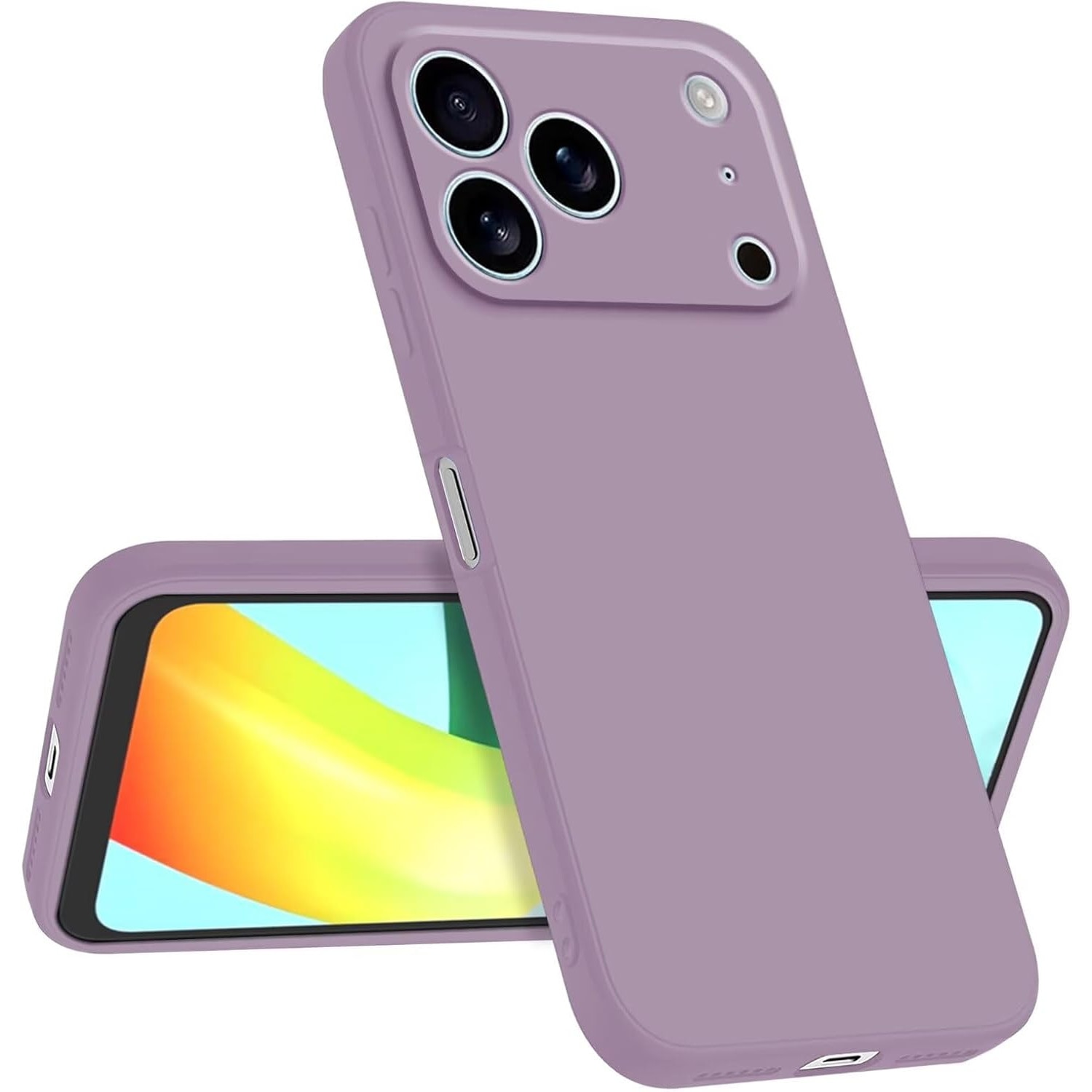 Husa Soft Touch, slim, ALC Mobile, anti soc, compatibila cu IPhone 17 Pro Max, Lila Tpu