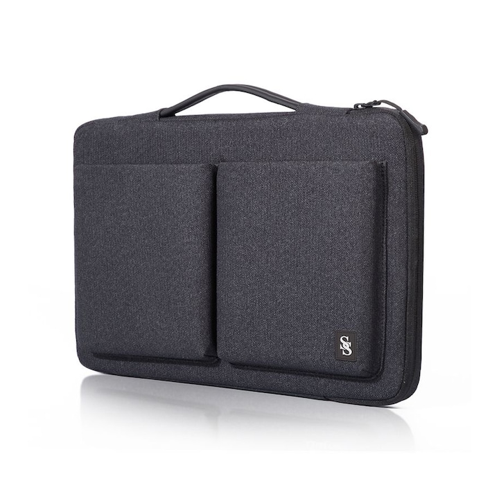 Geanta laptop waterproof, Seine Scene Orleans 14", black