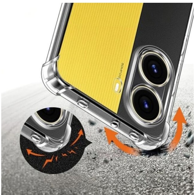 Husa protectie Mat-Tech compatibila cu Xiaomi Poco X7 Pro, Protectie Camera, Colturi anti-soc, Decupaje Precise, Rezistenta la impact, Transparenta
