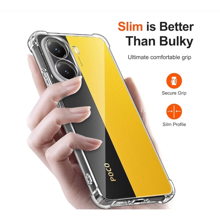 Husa protectie Mat-Tech compatibila cu Xiaomi Poco X7 Pro, Protectie Camera, Colturi anti-soc, Decupaje Precise, Rezistenta la impact, Transparenta
