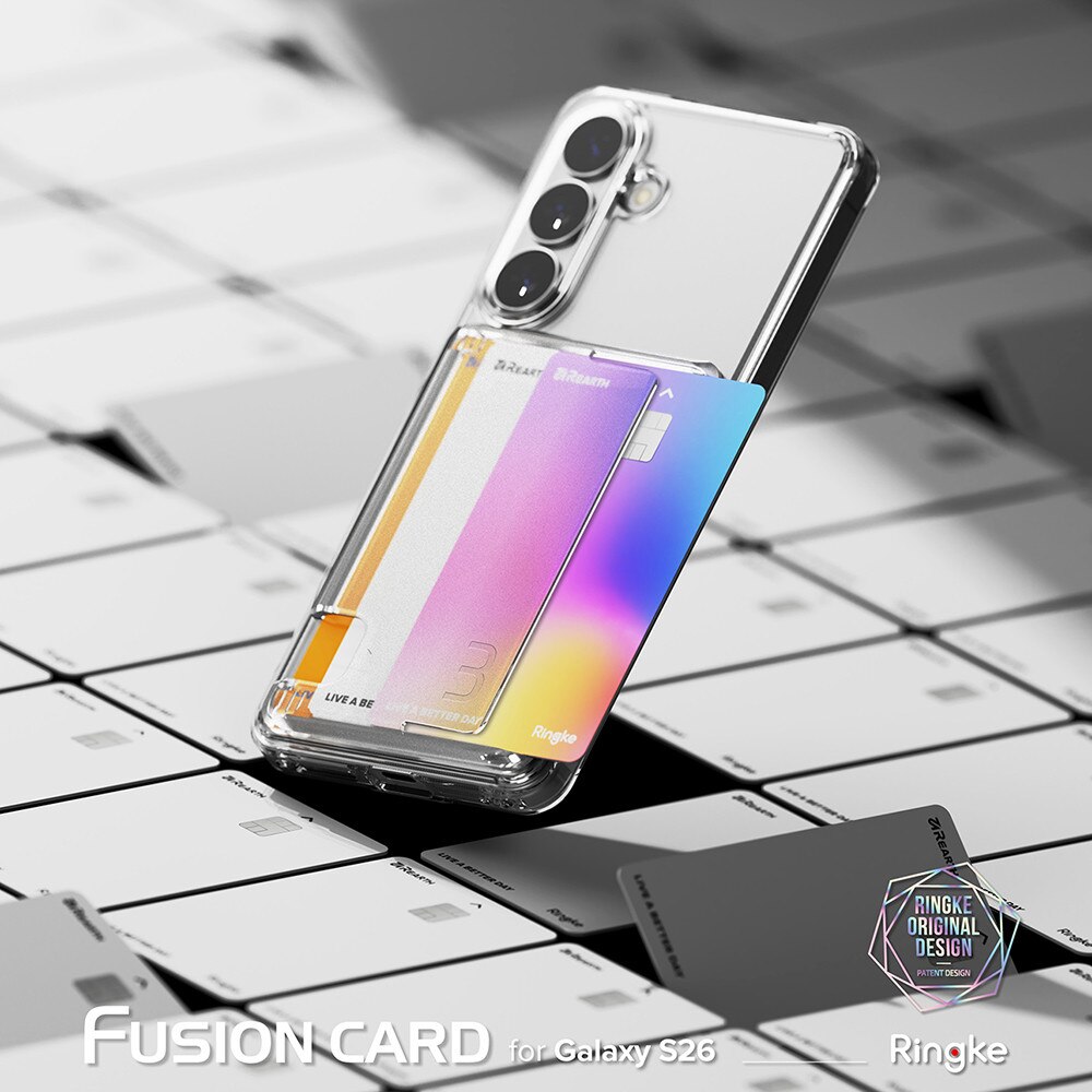 Husa pentru Samsung Galaxy S26 - Ringke Fusion Card - Clear